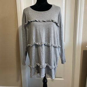Oversized women’s gray sweater